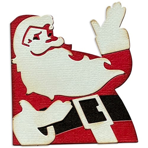 Simon Says Stamp! Tim Holtz Sizzix RETRO SANTA Thinlits Dies 666071
