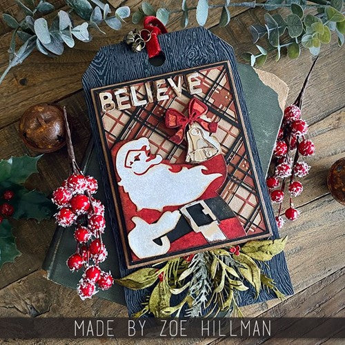 Simon Says Stamp! Tim Holtz Sizzix RETRO SANTA Thinlits Dies 666071