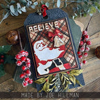 Simon Says Stamp! Tim Holtz Sizzix RETRO SANTA Thinlits Dies 666071