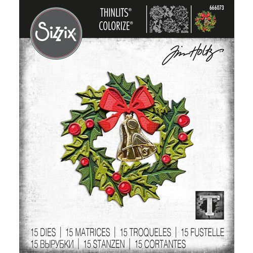 Simon Says Stamp! Tim Holtz Sizzix YULETIDE Colorize Thinlits Dies 666073