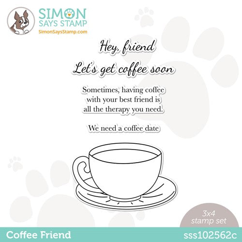 Simon Says Stamp! Simon Says Clear Stamps COFFEE FRIEND sss102562c Stamptember
