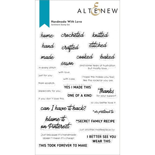 Simon Says Stamp! Altenew HANDMADE WITH LOVE Clear Stamps ALT7314