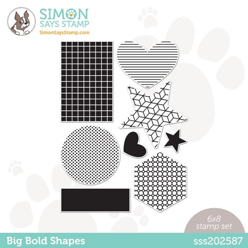 Simon Says Stamp! Simon Says Clear Stamps BIG BOLD SHAPES sss202587 Stamptember