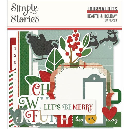 Simon Says Stamp! Simple Stories HEARTH AND HOLIDAY Journal Bits And Pieces 18218