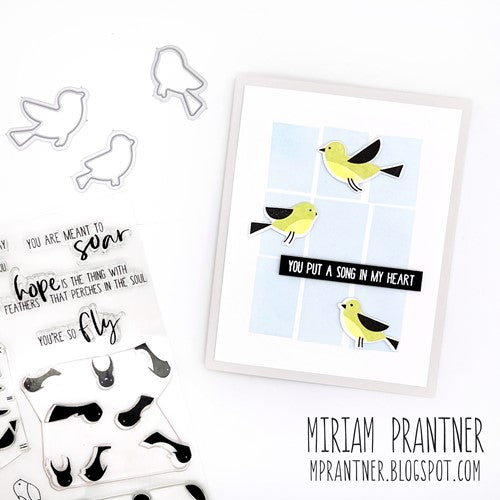 Simon Says Stamp! Simon Says Clear Stamps PRINTMAKING BIRDS sss202550c Stamptember