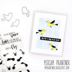 Simon Says Stamp! Simon Says Clear Stamps PRINTMAKING BIRDS sss202550c Stamptember