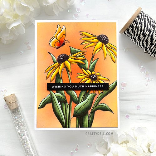 Simon Says Stamp! Simon Says Clear Stamps BLACK EYED SUSANS sss202560c Stamptember | color-code:ALT0