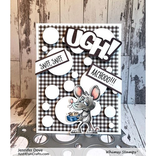 Simon Says Stamp! Whimsy Stamps RATS YOURE SICK Clear Stamps DP1097