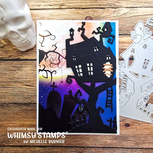 Simon Says Stamp! Whimsy Stamps HAUNTED GRAVEYARD 6 x 6 Paper Pad WSDP41