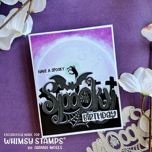 Simon Says Stamp! Whimsy Stamps HAUNTED GRAVEYARD 6 x 6 Paper Pad WSDP41