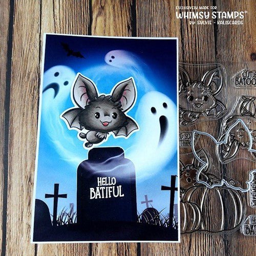 Simon Says Stamp! Whimsy Stamps HAUNTED GRAVEYARD 6 x 6 Paper Pad WSDP41