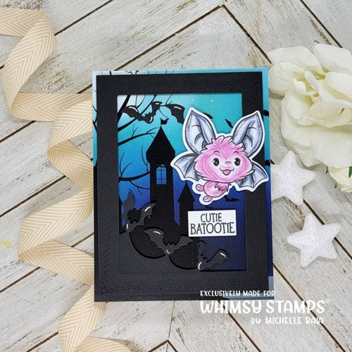 Simon Says Stamp! Whimsy Stamps HAUNTED GRAVEYARD 6 x 6 Paper Pad WSDP41