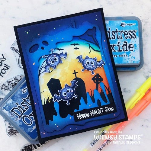 Simon Says Stamp! Whimsy Stamps HAUNTED GRAVEYARD 6 x 6 Paper Pad WSDP41