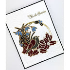 Simon Says Stamp! Crafter's Companion FLOURISHING HOLLY CORNER 3D Embossing Folder tts-ef5-3d-fhc