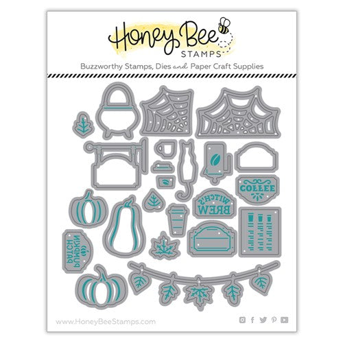 Simon Says Stamp! Honey Bee PUMPKIN SPICE MARKET CART ADD ON Dies hbds-psmar