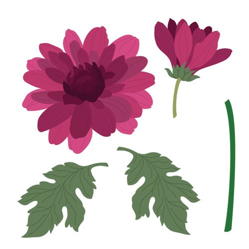 Simon Says Stamp! Honey Bee LOVELY LAYERS MUMS Dies hbds-llmum