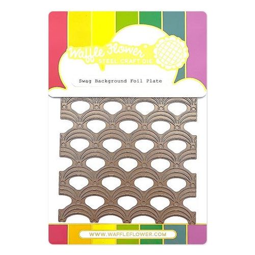 Simon Says Stamp! Waffle Flower SWAG BACKGROUND Hot Foil Plate 421137