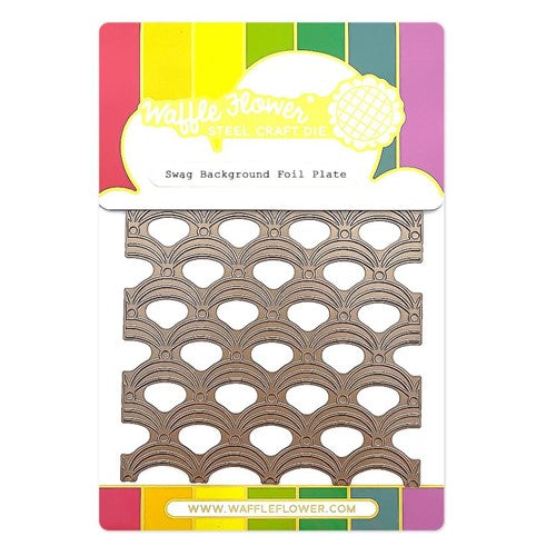 Simon Says Stamp! Waffle Flower SWAG BACKGROUND Hot Foil Plate 421137