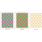 Simon Says Stamp! Waffle Flower SWAG BACKGROUND Hot Foil Plate 421137