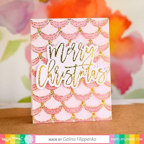 Simon Says Stamp! Waffle Flower SWAG BACKGROUND Hot Foil Plate 421137