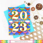 Simon Says Stamp! Waffle Flower SWAG BACKGROUND Hot Foil Plate 421137
