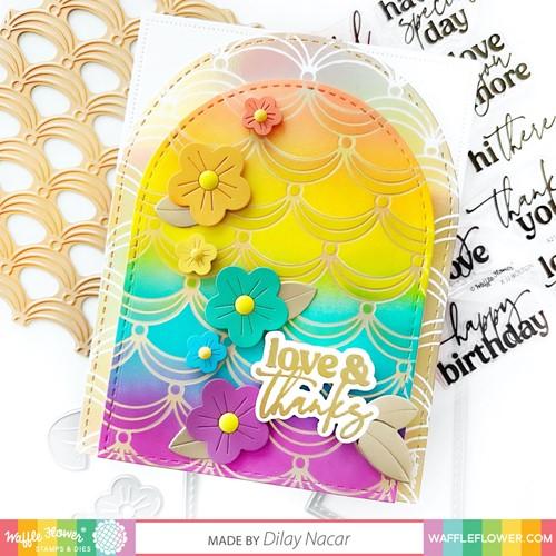 Simon Says Stamp! Waffle Flower SWAG BACKGROUND Hot Foil Plate 421137