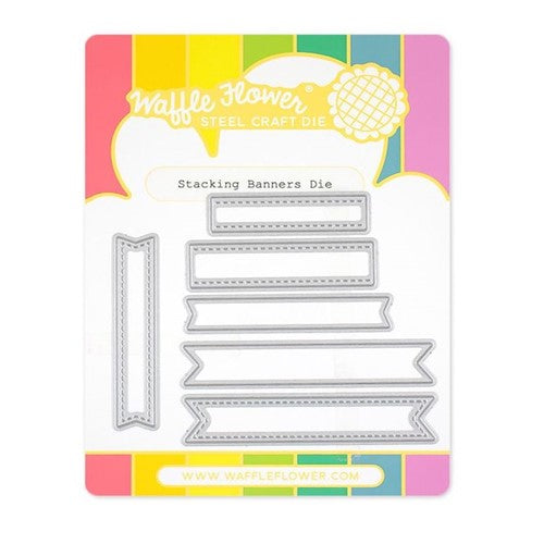 Simon Says Stamp! Waffle Flower STACKING BANNERS Dies 421119