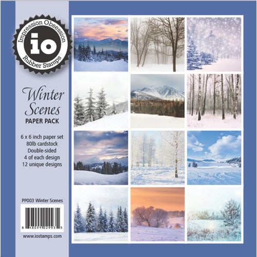 Simon Says Stamp! Impression Obsession WINTER SCENES 6x6 inch Paper Pad PP003