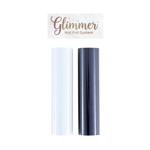 Spellbinders Glimmer Foil 2/Pkg-Opaque Black & White
