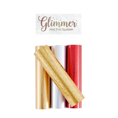 Glimmer Hot Foil 4 Rolls - Christmas Sparkle Variety Pack
