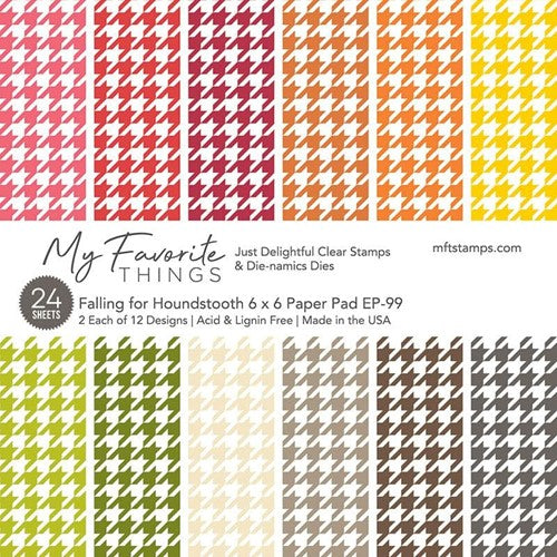 Simon Says Stamp! My Favorite Things FALLING FOR HOUNDSTOOTH 6x6 Inch Paper Pad ep099