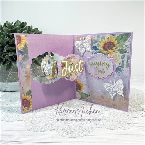 Simon Says Stamp! Karen Burniston WORD SET 15 JUST BECAUSE Dies 1205