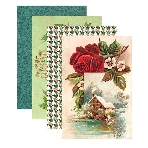 Simon Says Stamp! CH-021 Spellbinders HOME FOR THE HOLIDAYS 6 x 9 inch Paper Pack
