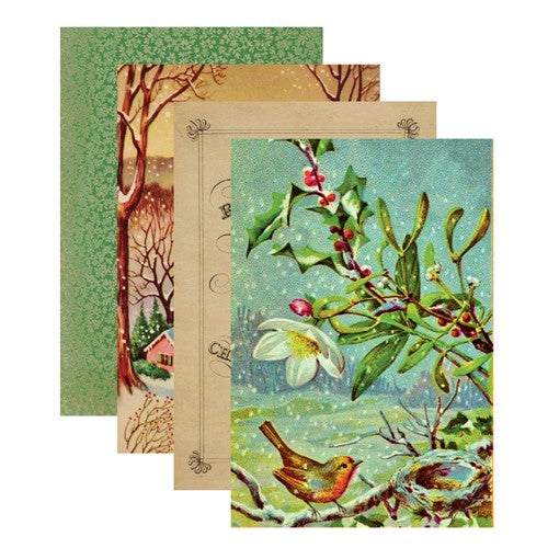 Simon Says Stamp! CH-021 Spellbinders HOME FOR THE HOLIDAYS 6 x 9 inch Paper Pack
