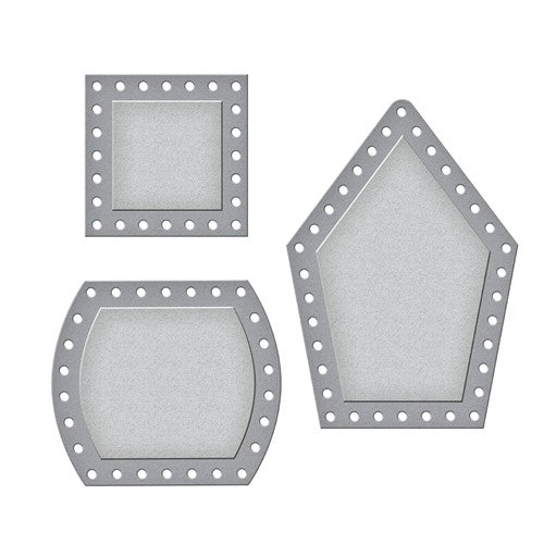 Simon Says Stamp! CH-016 Spellbinders VINTAGE HANDCRAFTED SQUARE BASE AND SIDES BOWL Etched Dies
