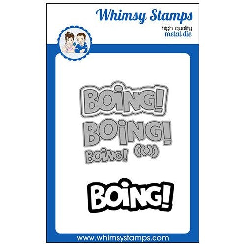 Simon Says Stamp! Whimsy Stamps BOING! WORD AND SHADOW Dies WSD149