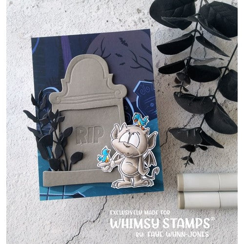 Simon Says Stamp! Whimsy Stamps SLIMLINE DECREPIT GRAVE Dies WSD148