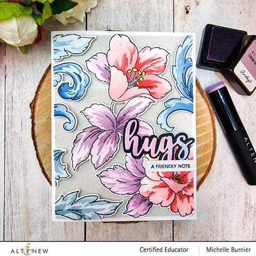 Simon Says Stamp! Altenew CRAFT YOUR LIFE PROJECT KIT FLORAL ACANTHUS Layering Stencil ALT7301-STS3