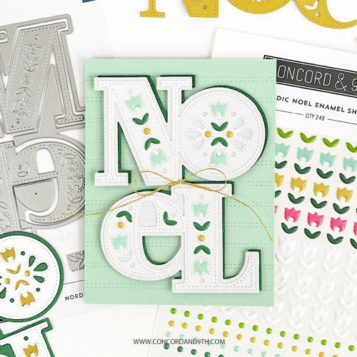 Simon Says Stamp! Concord & 9th NORDIC NOEL Enamel Shapes 11463