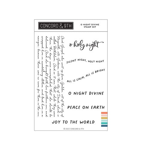 Simon Says Stamp! Concord & 9th O NIGHT DIVINE Clear Stamps 11452
