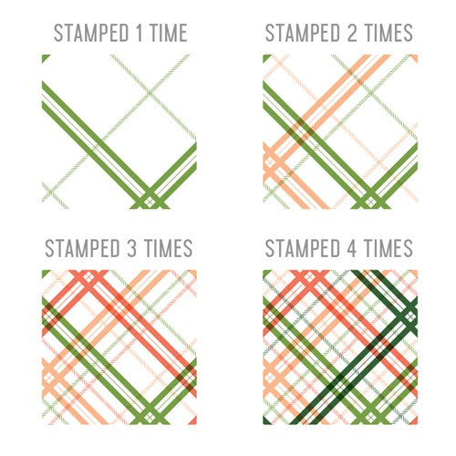 Simon Says Stamp! Concord & 9th PLAID TURNABOUT Clear Stamp 11455