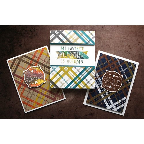Simon Says Stamp! Concord & 9th PLAID TURNABOUT Clear Stamp 11455 | color-code:ALT5
