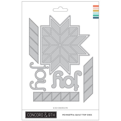 Simon Says Stamp! Concord & 9th POINSETTIA QUILT TOP Dies 11456