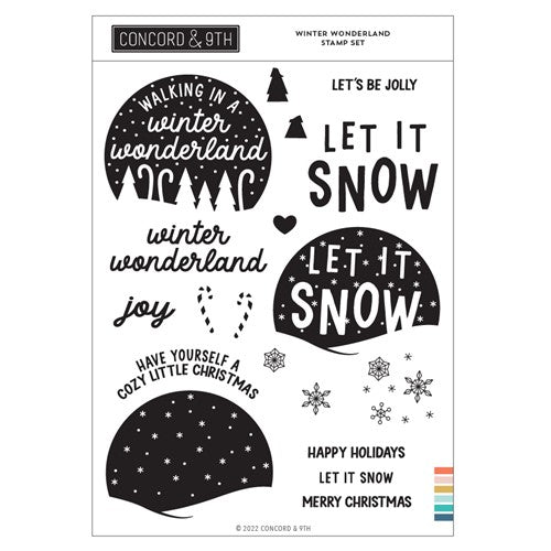 Simon Says Stamp! Concord & 9th WINTER WONDERLAND Clear Stamps 11458