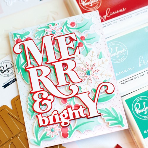 Simon Says Stamp! PinkFresh Studio MERRY AND BRIGHT Hot Foil Plate 175322 | color-code:ALT01