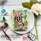 Simon Says Stamp! PinkFresh Studio FESTIVE LEAVES BACKGROUND Die 176022 | color-code:ALT09