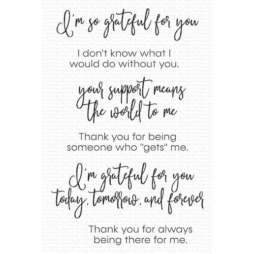Simon Says Stamp! My Favorite Things INSIDE AND OUT GRATITUDE Clear Stamps cs722