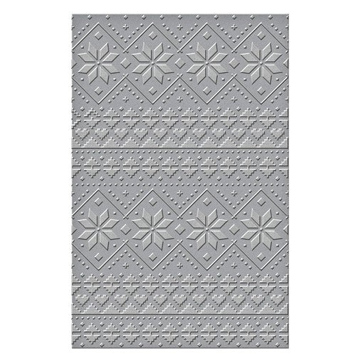 Simon Says Stamp! SES-039 Spellbinders SKI LODGE Embossing Folder