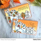 Simon Says Stamp! Pretty Pink Posh MOUSE FRIENDS Clear Stamps