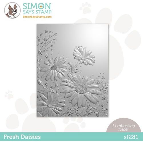 Simon Says Stamp! Simon Says Stamp Embossing Folder FRESH DAISIES sf281